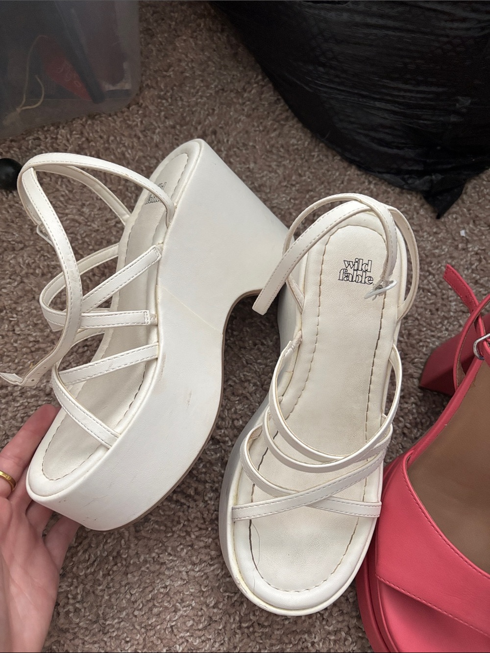 Wild Fable White Platform Sandles